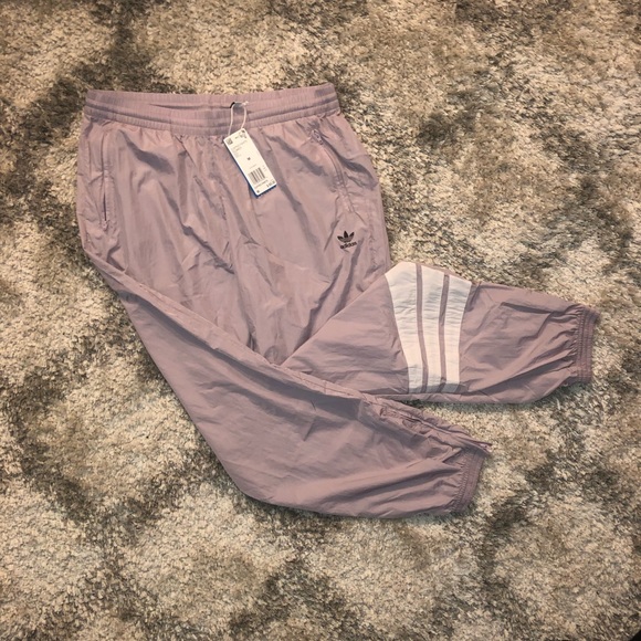 light purple adidas pants